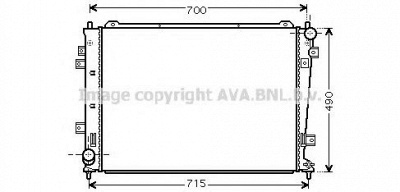 AVA QUALITY COOLING ka2162 -  Радиатор, охлаждение двигателя